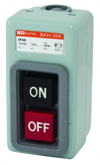 Выключатель кнопочный с блокировкой ВКН-325 3Р 25А 230/400В IP40 TDM