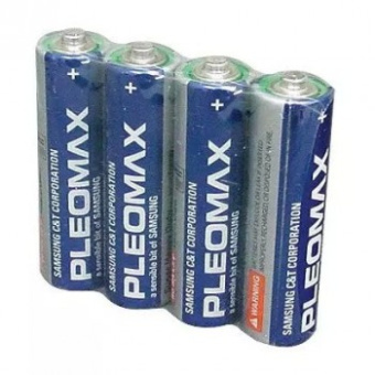 Батарейка мизинчиковая солевая R03 (ААА) 1,5В   4шт/пленка Samsung Pleomax !!!