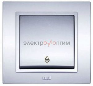 ZENA металлик серый - выключатель СУ 1-клав.проходной EL-BI ABB
