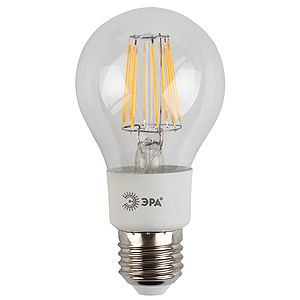 Лампа светодиодная филамент ШАР  7Вт E27 4000K 230В F-LED А60-7w-840-E27 ЭРА