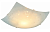 Светильник настенно-потолочный 60Вт декоративный 1хЕ27 220В, основание белое, плафон стекло, 250х250х90мм Апейрон