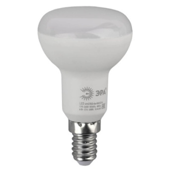Лампа светодиодная зеркальная R50  6Вт E14 4000K LED smd R50-6w-840-E14 ЭРА