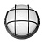Светильник  для сауны черный  60Вт Е27 круг с решеткой IP54 НПБ 1302 TDM