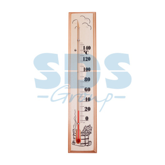Термометр для сауны, основание - дерево 60х300 мм REXANT