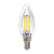 Лампа светодиодная филамент СВЕЧА  8Вт Е14 4500К 570Лм 230В GLDEN-CS-DEM-8-230-E14-4500 ДИММ. прозрачная GENERAL 