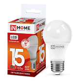 Лампа светодиодная ШАР 15 Вт E27 6500К 1350Лм 230В LED-A60-VC IN HOME