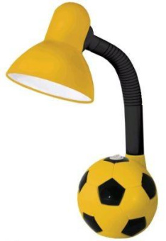 Светильник настольный  40Вт Футбольный мяч TDM-51 желто-черный E27 220В/гибкая стойка TDM