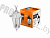 Светильник садово-парковый подвесной  60Вт Е27 6-гранник белый пластик IP44 НСУ 06-60-001 TDM