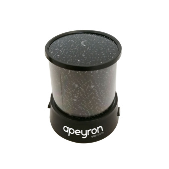 Ночник-проектор светодиодный "Звездное небо" 3хАА пластик 110х120мм Апейрон