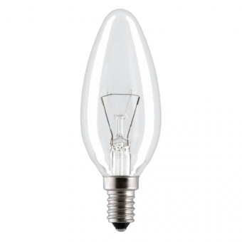 Лампа накаливания СВЕЧА прозрачная Е14 40Вт TDM