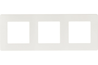 Эра 12-рамка для розеток и выключателей на 3 поста, Сатин, белый 12-5103-01 ЭРА