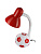 Светильник настольный  40Вт Футбольный мяч TDM-49 красно-белый E27 220В/гибкая стойка TDM