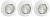К-т фонарей пушлайт "Аврора" 3Вт (COB, 3xAAA, белый, 3шт в упак)SB-502  ЭРА