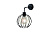 Светильник настенный 60Вт декоративный в стиле лофт, "Лоренцо", металлический, Е27 220В, черный, крепление на планку310х200х250мм Апейрон