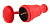 Розетка каучук с/з 1-местная красная переносная с заглушкой 16А IP44 R8-RED-IP44 ЭРА