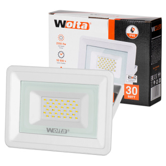 Прожектор светодиодный   30Вт IP65 5500К белый WFL-30W/06W WOLTA 