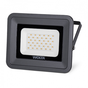 Прожектор светодиодный   30Вт IP65 4000К серый слим 2700лм WFLS-30W/06 WOLTA