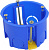 Коробка установочная д/гипсокартона  68х45мм IP20 400В с пласт. лапками синяя U-PLAST 