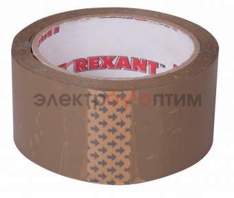 Скотч упаковочный 48мм x  66м 50мкм коричневый (заказ кратно 6шт) Rexant