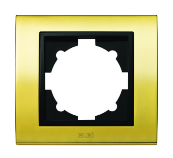 Zena Platin рамка золото/серый контур 1 постовая EL-BI ABB