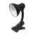 Светильник настольный  40Вт под лампу на прищепке E27 черный (мягкая упак.) СНП-01Ч IN HOME