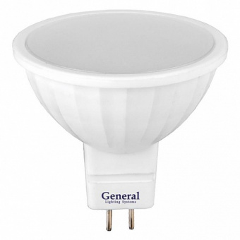 Лампа светодиодная 12В GU 5.3 10Вт 3000К 600Лм GLDEN-MR16-10-GU5.3-12-3000 GENERAL