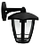 Светильник садово-парковый настенный E27 6-гранный черный вниз IP44 (У1) НБУ 07-60-004 «Дели 3» Апейрон