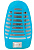 Ночник светодиодный москитный NLM 01-MB синий с выключателем 230В IN HOME