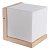 Светильник настенный 40Вт декоративный деревянная подставка, куб 16*15*12 см, 110-240В, Е27, IP54 Апейрон