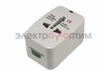 Тревел-адаптер  5А 25-125Вт USB-порт Путешественник Rexant