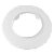 ПРОВАНС- рамка для розеток и выключателей 1 мест (круг) Белый СВЕТОПРИБОР