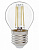 Лампа светодиодная филамент ШАР мини  7Вт Е27 6500К 530Лм 230В GLDEN-G45S-7-230-E27-6500 прозрачный GENERAL