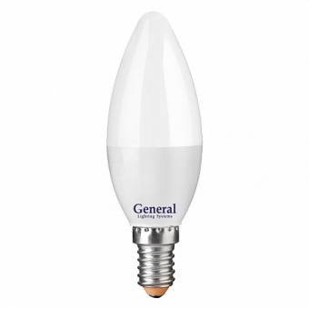 Лампа светодиодная СВЕЧА 10Вт Е14 2700K 800Лм 230В GLDEN-CF-10-230-E14-2700 GENERAL