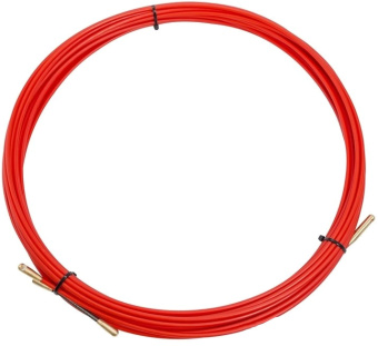 Протяжка кабельная (мини УЗК в бухте), стеклопруток, d=3,5мм 15м красная REXANT