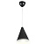 Светильник подвесной 40Вт декоративный  "Ляфамий", металлический, Е14 220В, черный, шнур прозрачный, 450мм, крепление на планку16 Апейрон