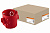 Коробка установочная д/бетона 1-мест. углубленная 68х62мм (с саморезами) IP20 красная стык.узлы TDM