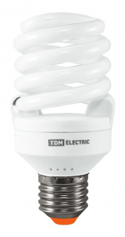 Лампа энергосберегающая  SPIRAL T2   20Вт E27 2700K FS 10000ч TDM