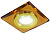 Светильник точечный G5.3 50Вт квадрат золото/коричневый СВ 03-02 TDM