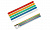 6.4/ 2 мм 1м термоусадка набор 5 цветов (крас, жел, зел, син, бел) 2шт/1м клеевой (3:1)- TDM