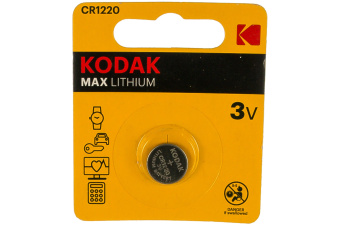 Батарейка плоская литиевая CR1220-1BL 1 шт/блистер Kodak