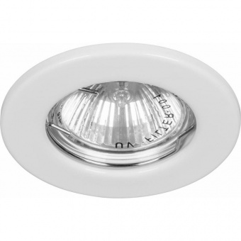 Светильник точечный G5.3 50Вт круг белый DL10/DL3201 Feron