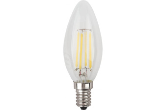 Лампа светодиодная филамент СВЕЧА 7Вт Е27 4000К 730Лм 220В F-LED B35-7W-840-E27 ЭРА 