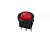 Выключатель клавишный круглый 250В 6А (3с) ON-OFF красный/подсвет.(RWB-214,SC-214,MIRS-101-8)Rexant