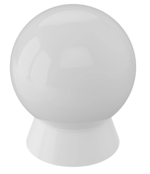 Светильник КЛЛ НПП 9101 белый шар 1х60Вт E27 IP33 IEK