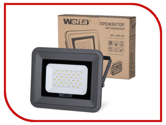 Прожектор светодиодный   50Вт IP65 5500К серый слим WFL-50W/06 WOLTA