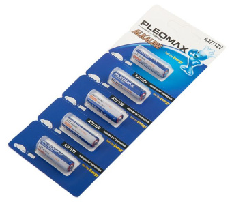 Батарейка для автосигнализаций и др.уст-в алкалиновая А27 12В 5шт/блистер Samsung Pleomax