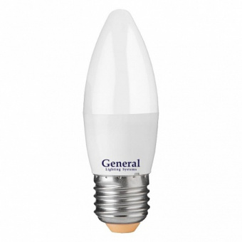 Лампа светодиодная СВЕЧА 12Вт Е27 6500К 970Лм GLDEN-CF-12-230-E27-6500 GENERAL