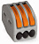 Строительно-монтажная клемма с рычажком 3 отверстия  (0,08-2,5/4 мм) (50 шт./уп.) WAGO