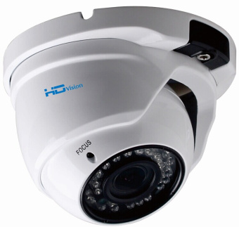 Купольная уличная камера IP 2.1Мп Full HD (1080P), объектив 2.8- 12 мм., ИК до 30 м., PoE Rexant