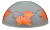 Плафон подвесной 1*Е27 D-300 Н250 Береза оранжевая матовый (6001-6022) Decor